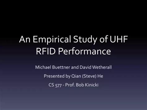 empirical study on rfid tracking|sciencedirect rfid.